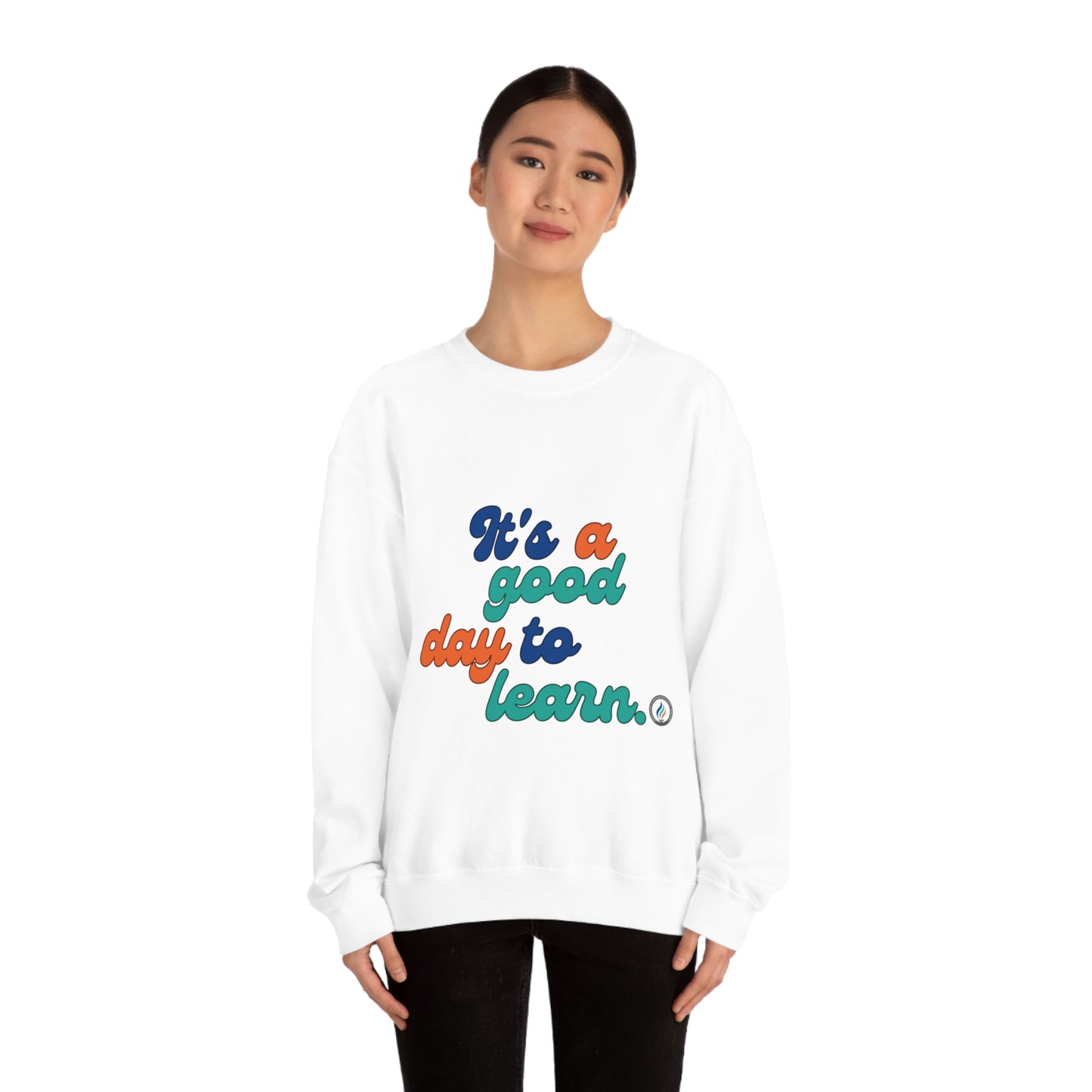 "Good Day to Learn" Unisex Crewneck Sweatshirt