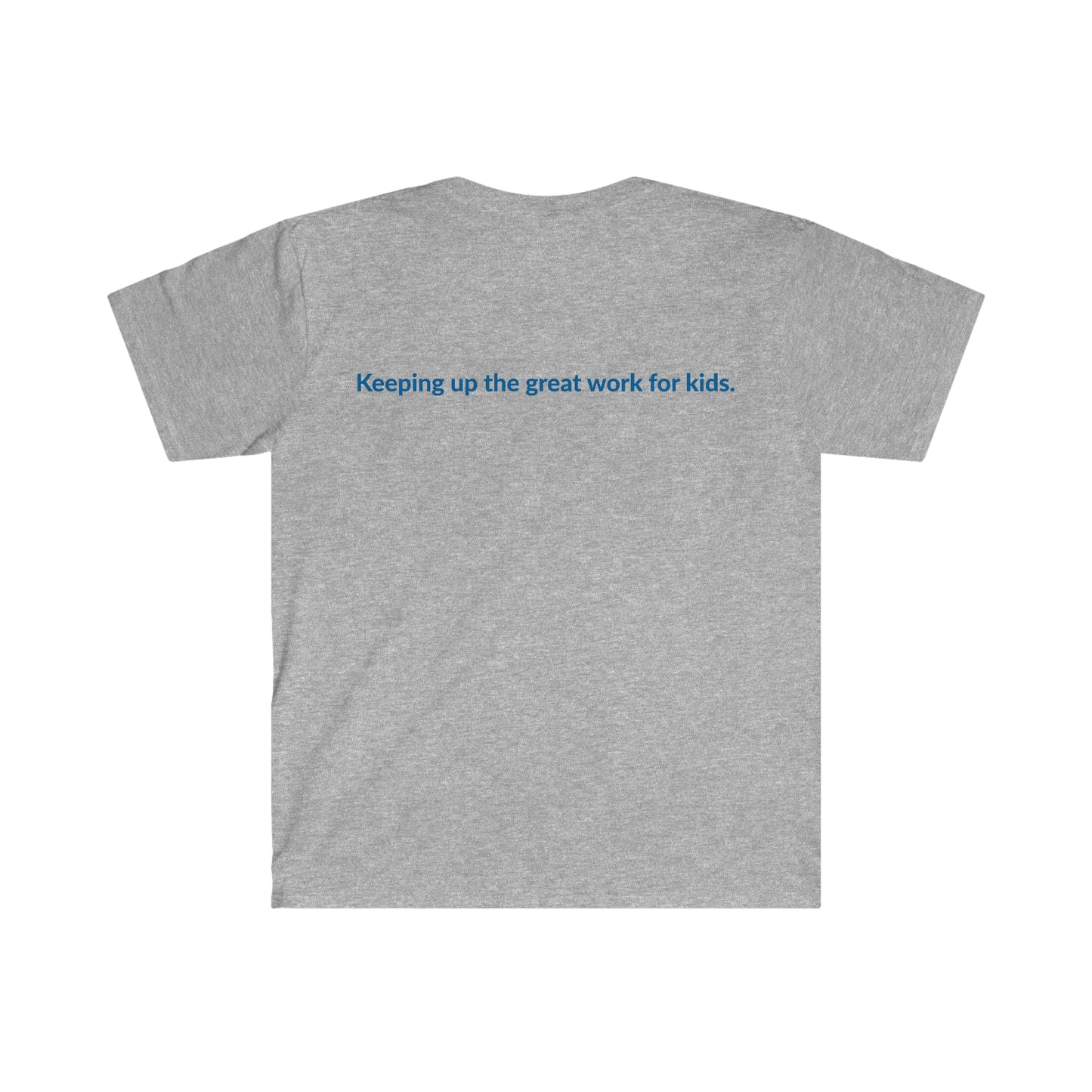 AWSP logo w/message unisex softstyle t-shirt