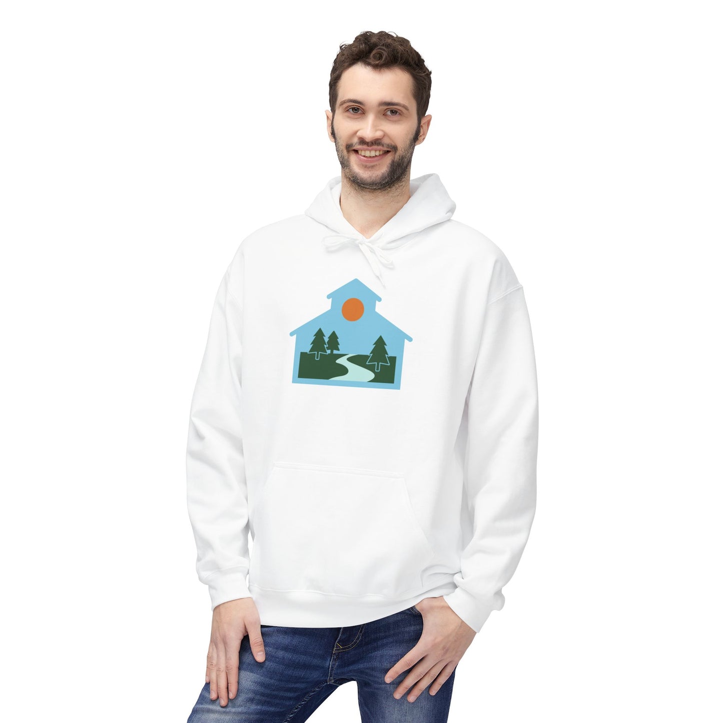 Outdoor Schools WA Unisex Midweight Softstyle Fleece Hoodie