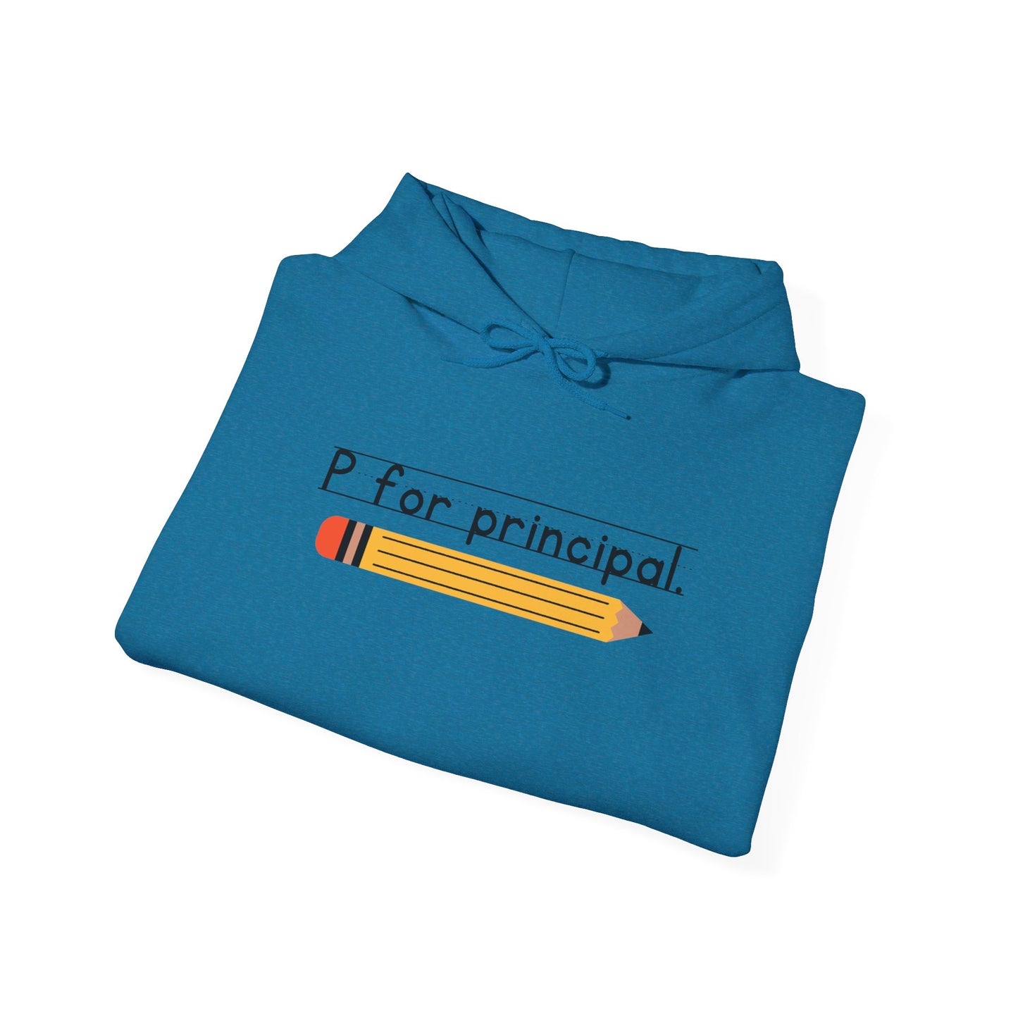 P for principal. | Unisex Heavy Blend™ Hooded Sweatshirt
