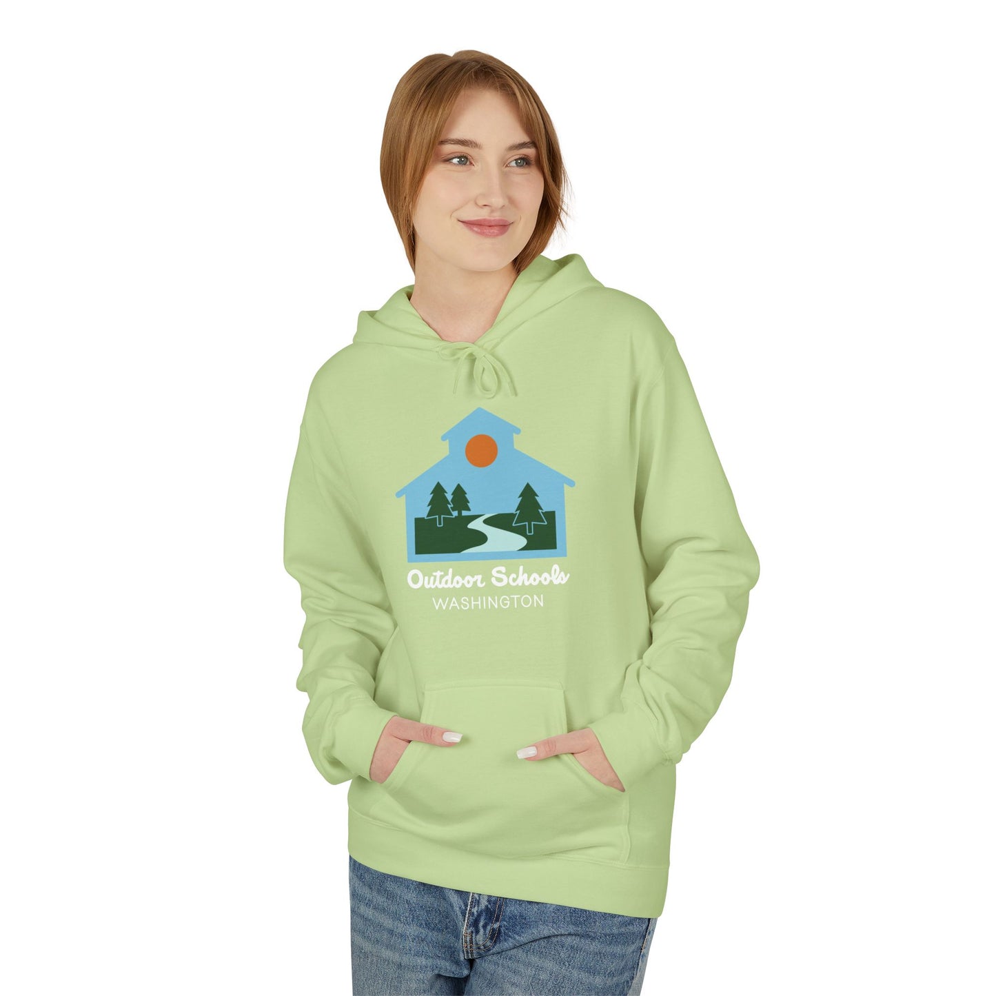 Outdoor Schools WA Unisex Midweight Softstyle Fleece Hoodie