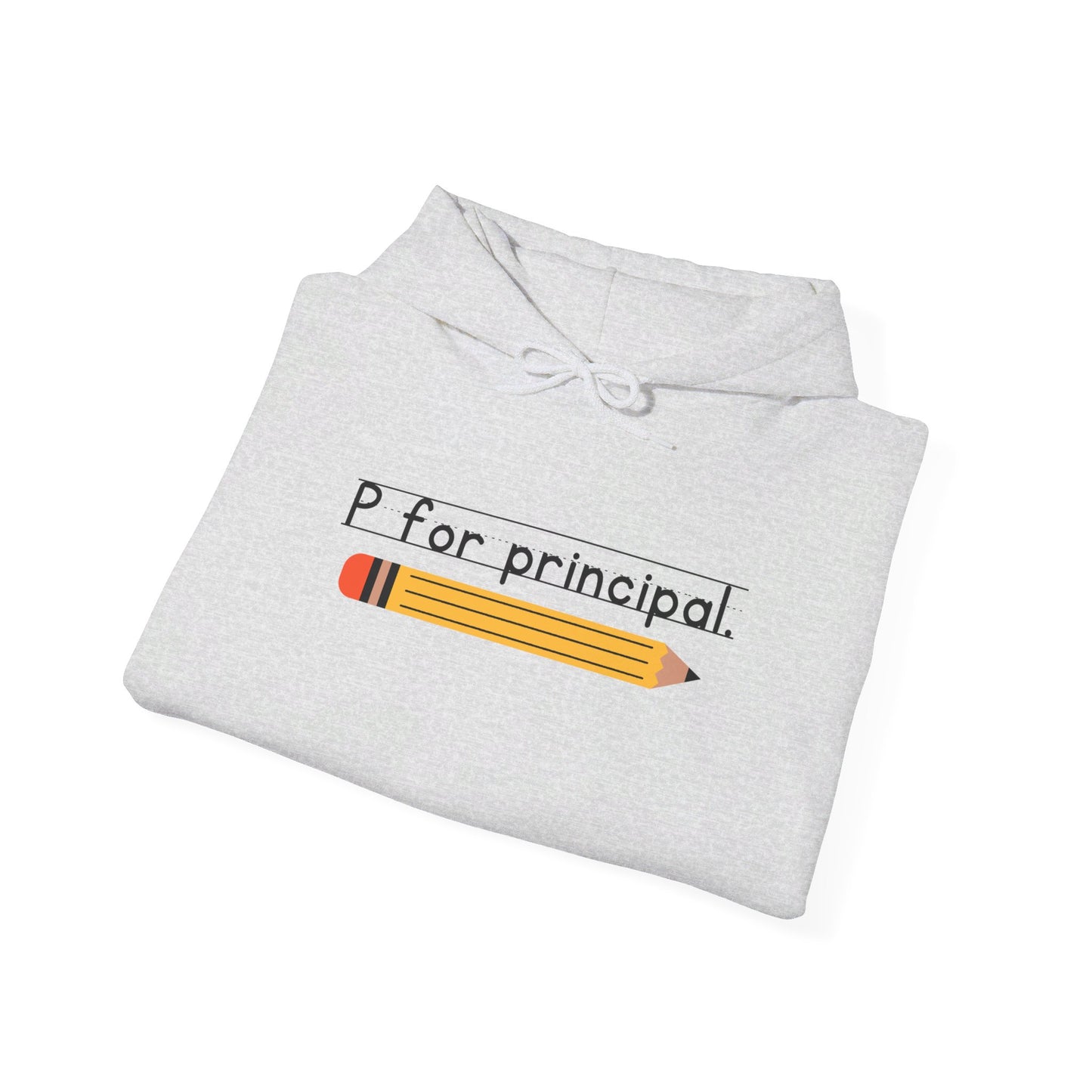 P for principal. | Unisex Heavy Blend™ Hooded Sweatshirt