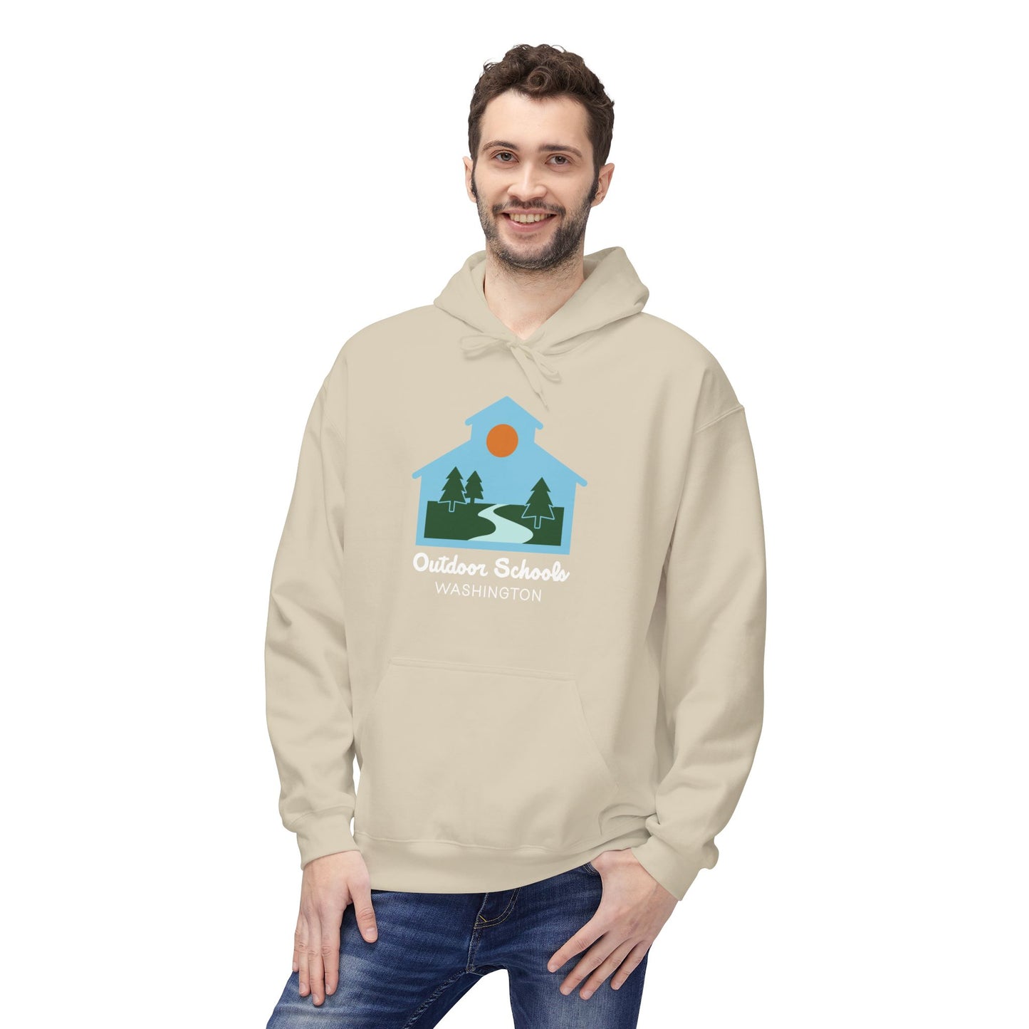 Outdoor Schools WA Unisex Midweight Softstyle Fleece Hoodie