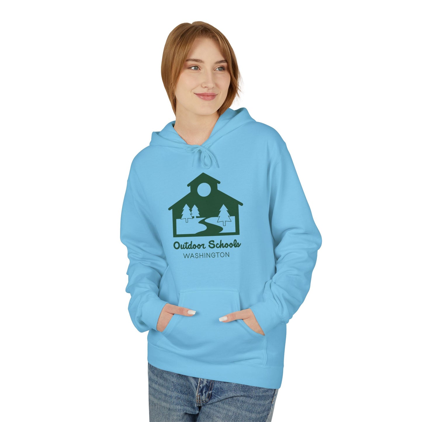 Outdoor Schools WA Unisex Midweight Softstyle Fleece Hoodie