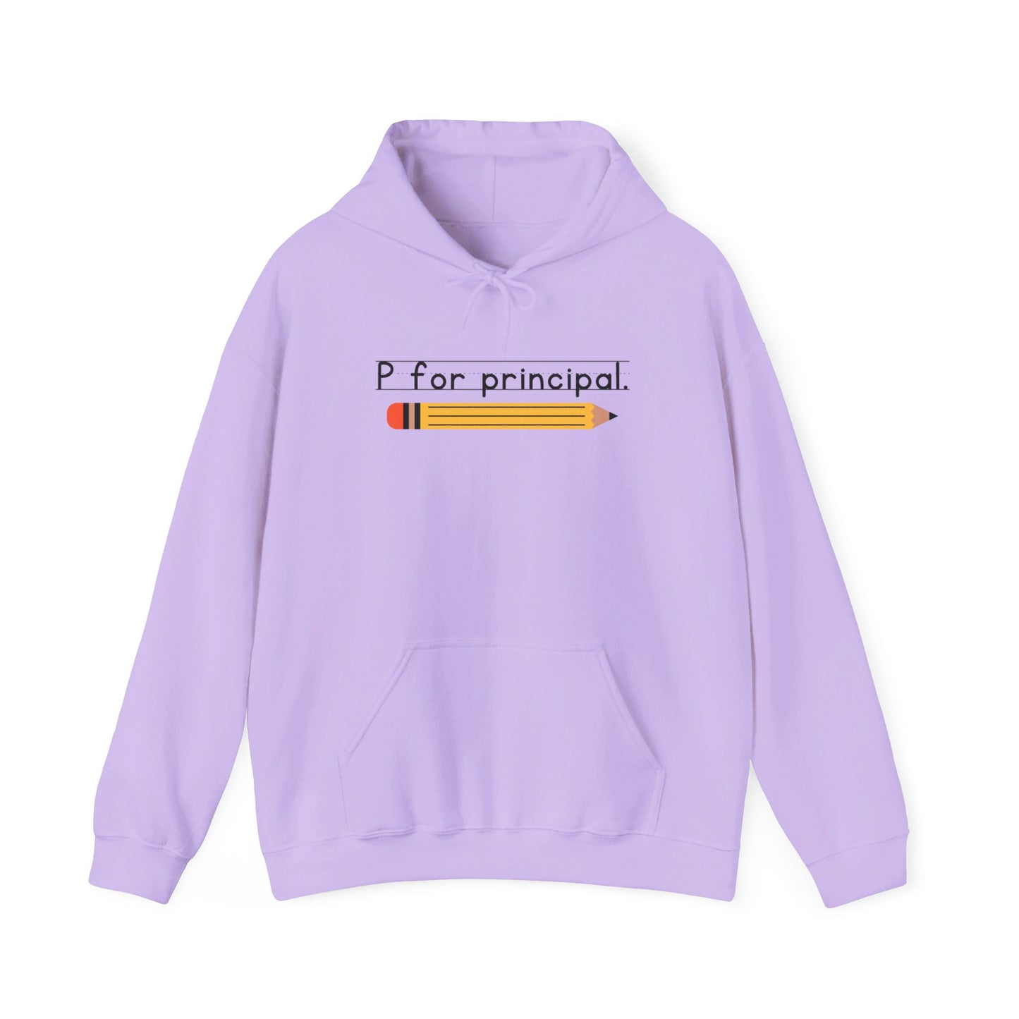 P for principal. | Unisex Heavy Blend™ Hooded Sweatshirt