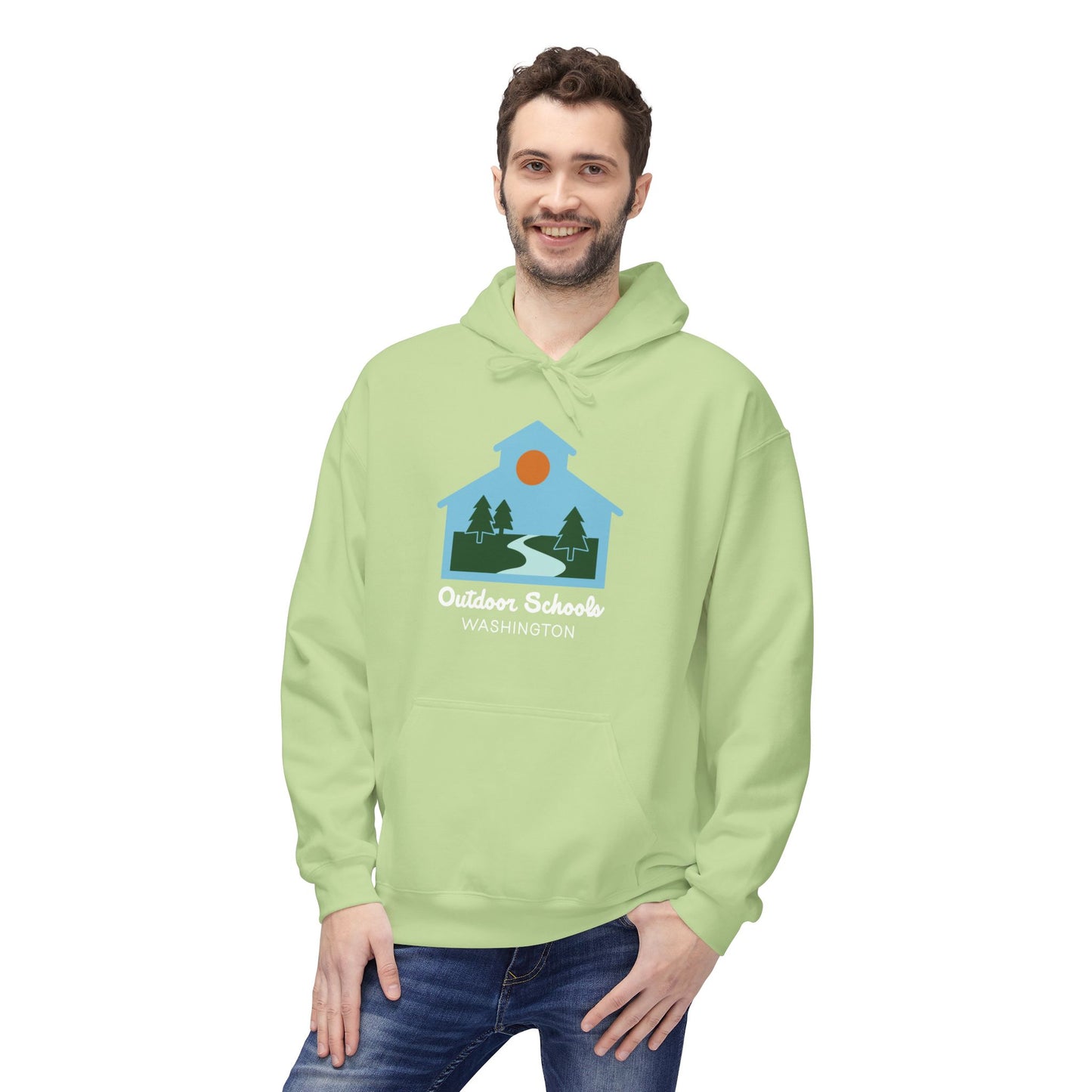 Outdoor Schools WA Unisex Midweight Softstyle Fleece Hoodie
