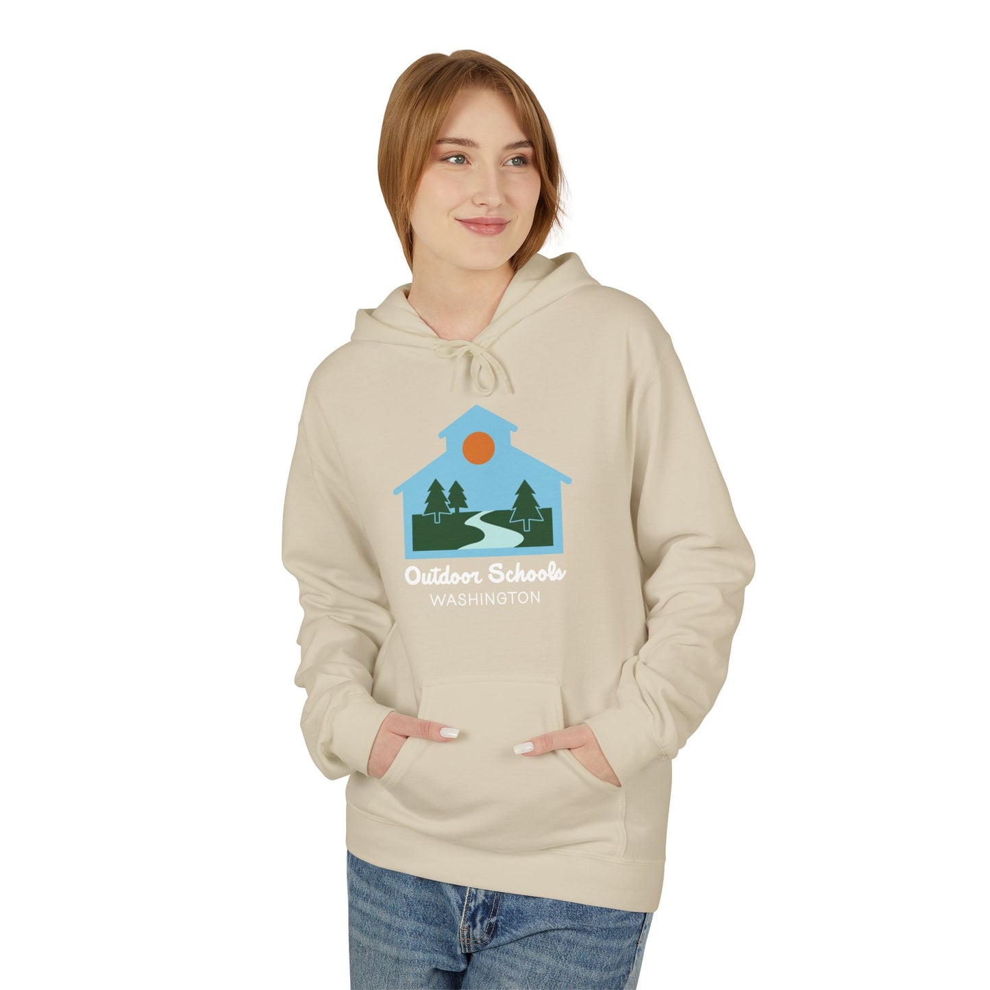 Outdoor Schools WA Unisex Midweight Softstyle Fleece Hoodie