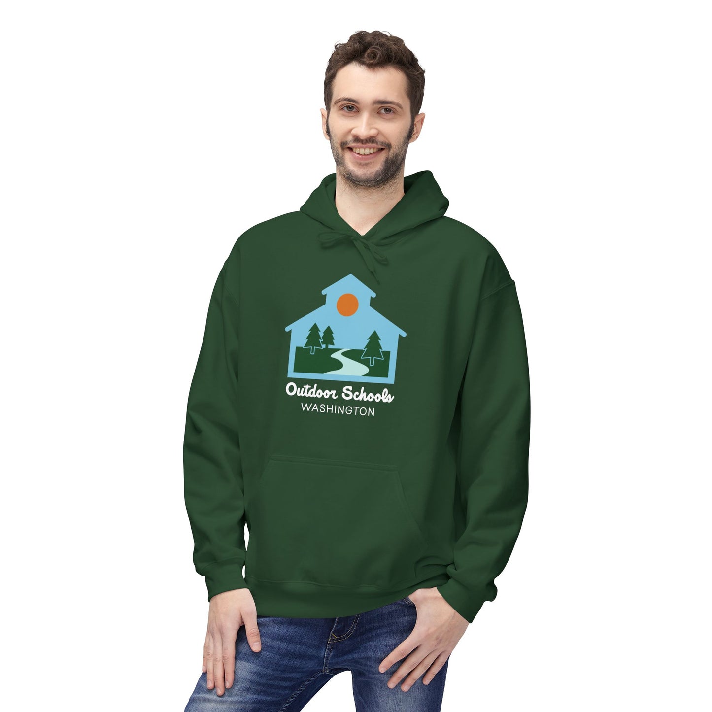 Outdoor Schools WA Unisex Midweight Softstyle Fleece Hoodie
