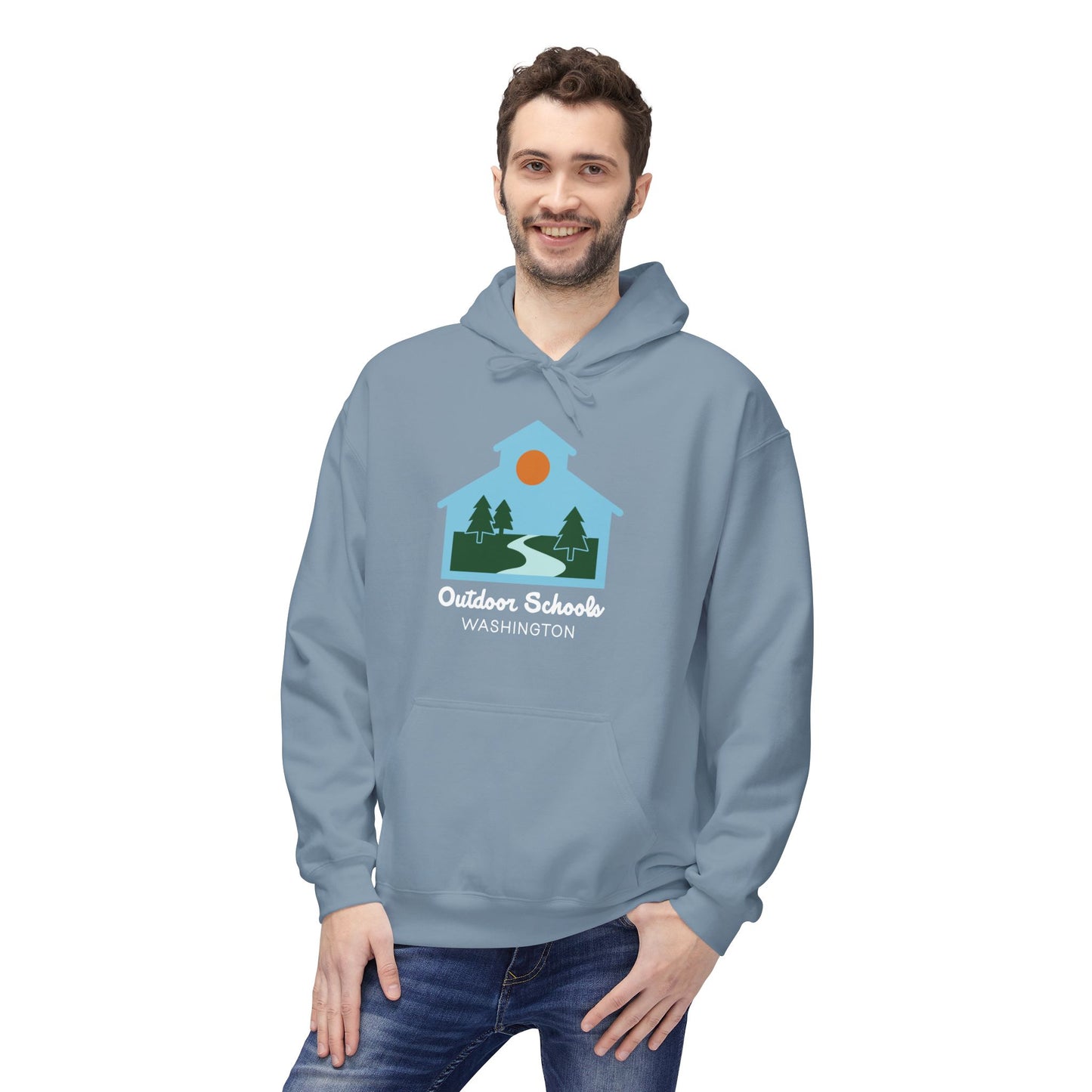 Outdoor Schools WA Unisex Midweight Softstyle Fleece Hoodie