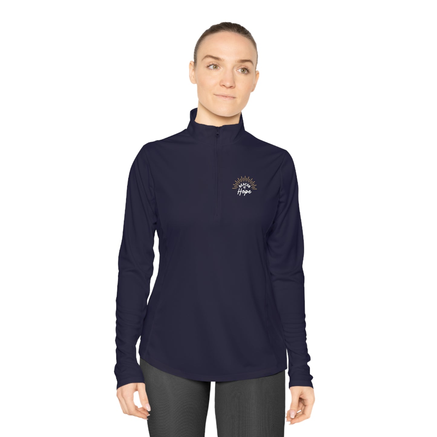 "Beacon of Hope" Ladies Quarter-Zip Pullover