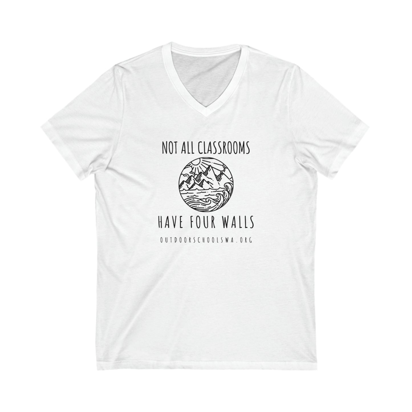 Unisex Jersey Short Sleeve V-Neck Tee