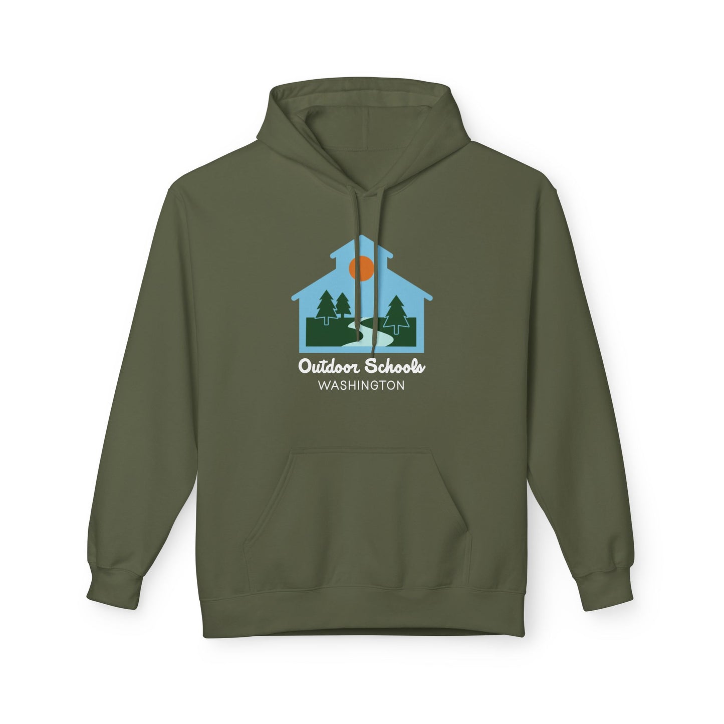 Outdoor Schools WA Unisex Midweight Softstyle Fleece Hoodie