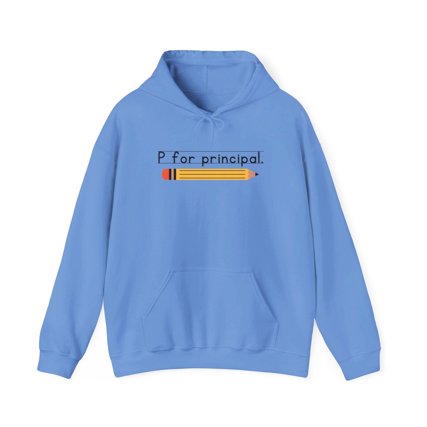 P for principal. | Unisex Heavy Blend™ Hooded Sweatshirt