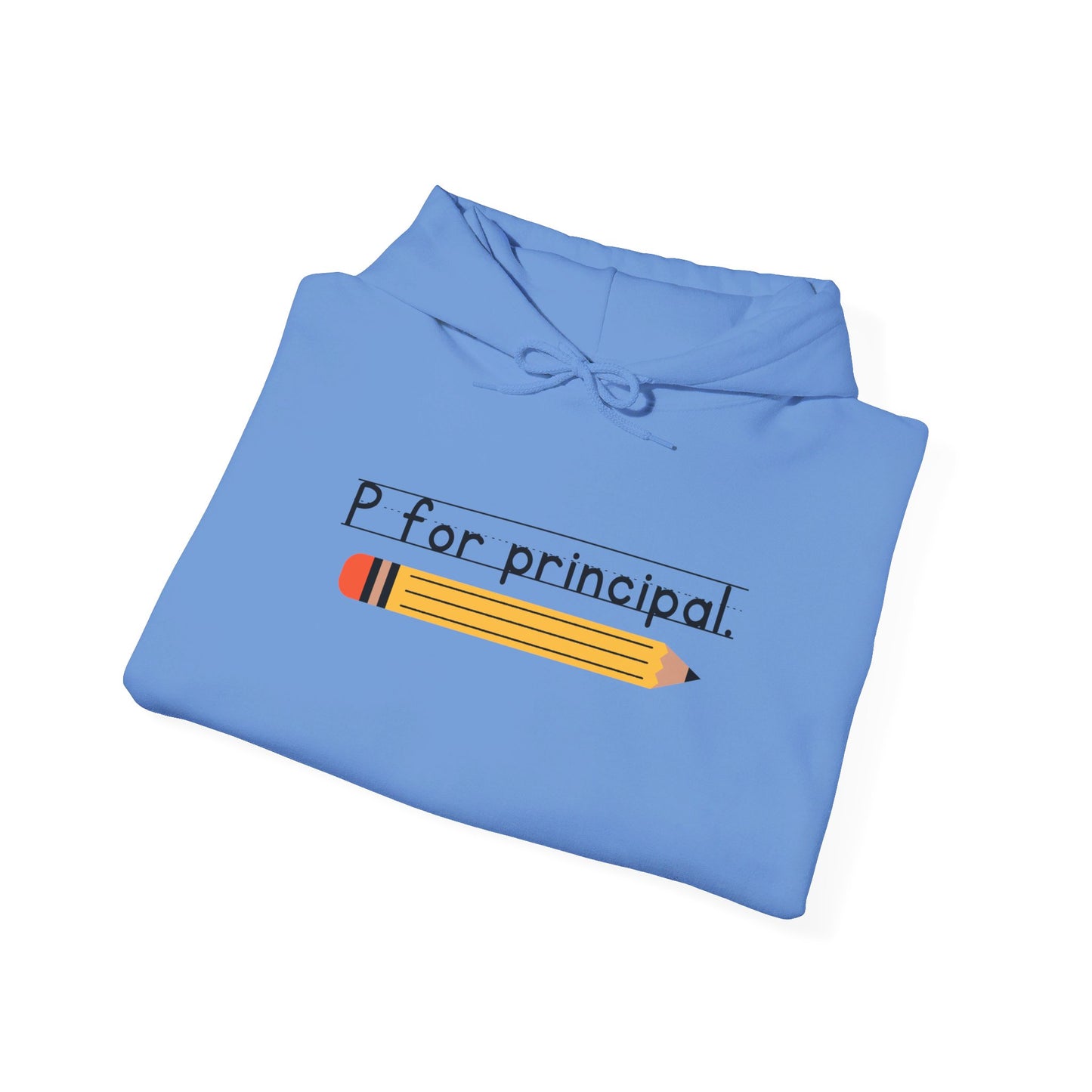 P for principal. | Unisex Heavy Blend™ Hooded Sweatshirt
