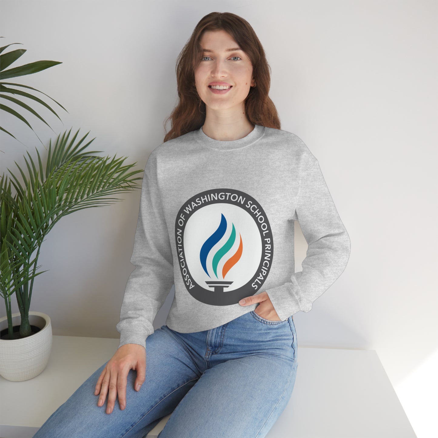 AWSP logo Unisex Heavy Blend™ Crewneck Sweatshirt