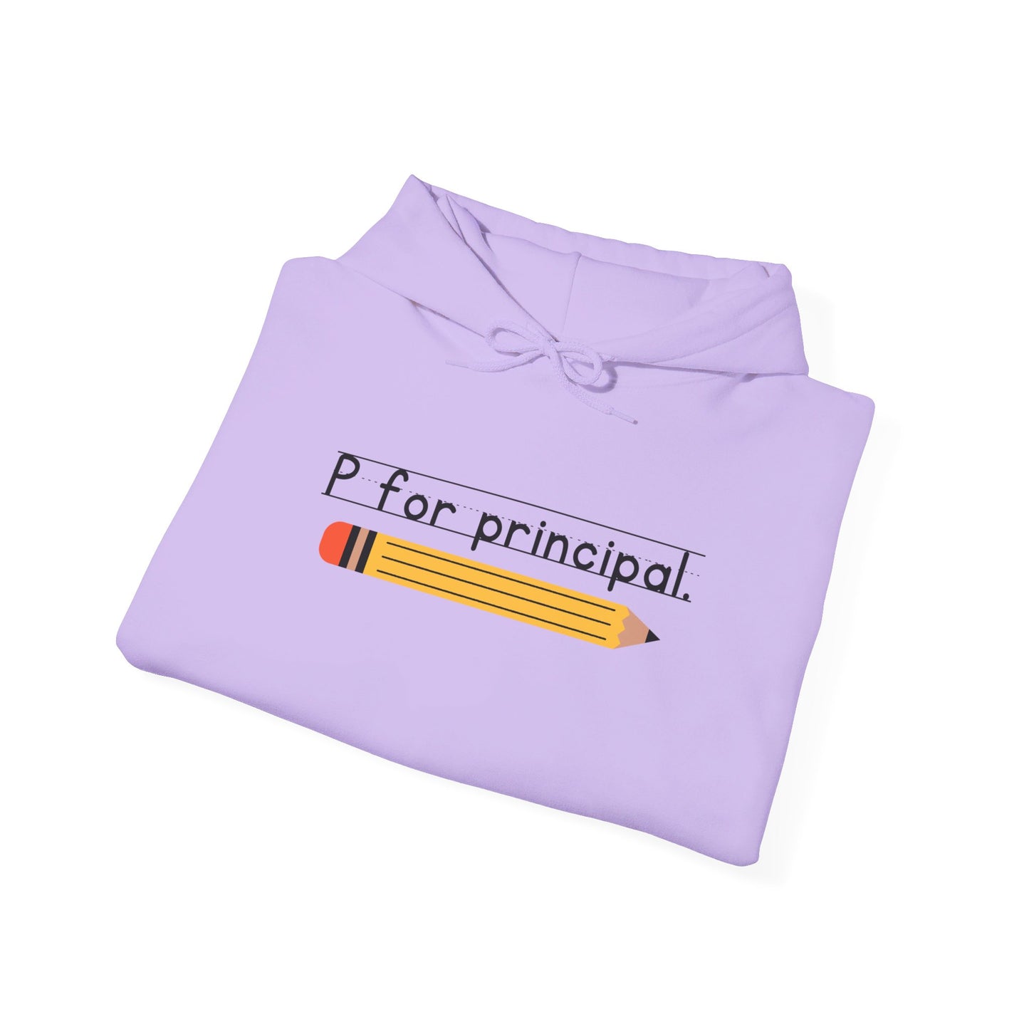 P for principal. | Unisex Heavy Blend™ Hooded Sweatshirt