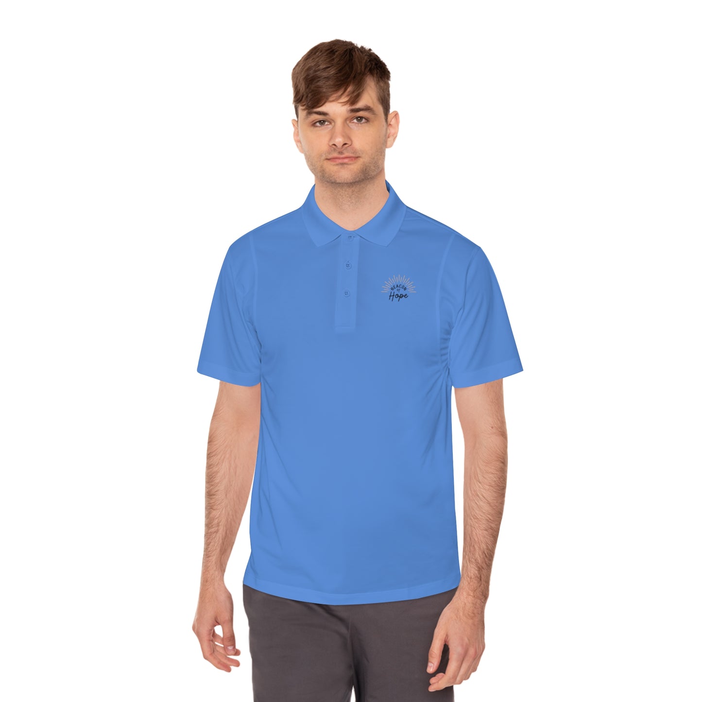 "Beacon of Hope" Men's Sport Polo Shirt