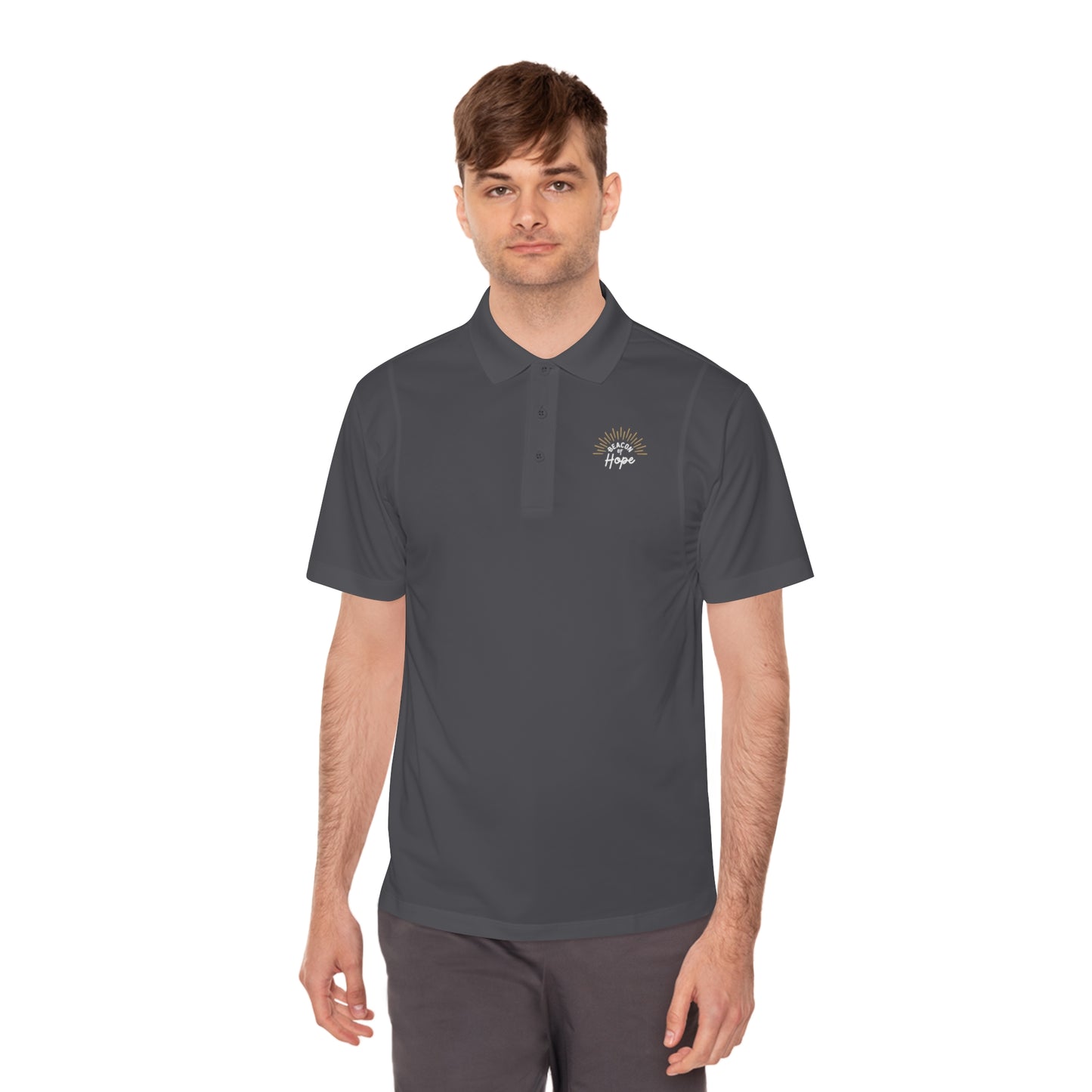 "Beacon of Hope" Men's Sport Polo Shirt