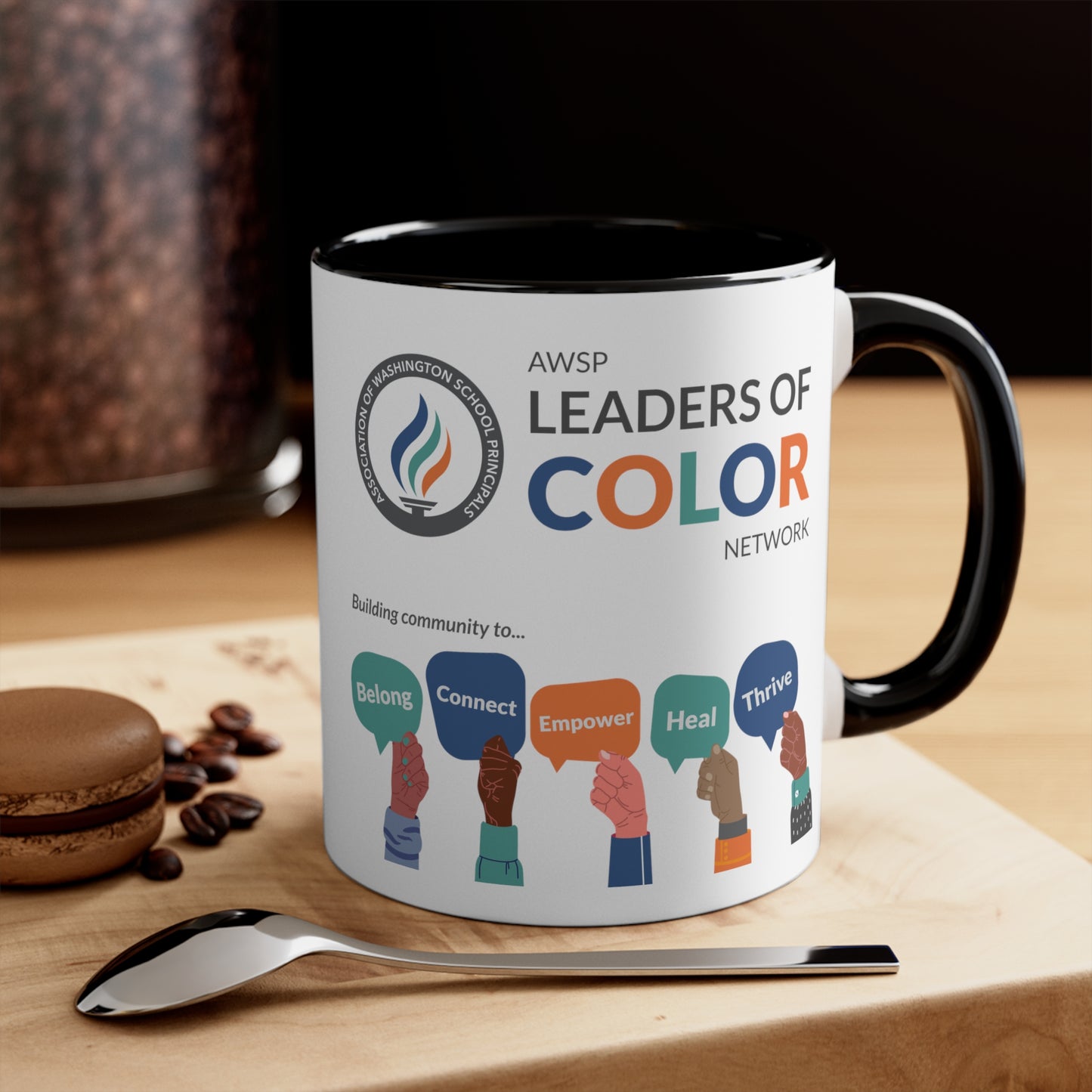 Leaders of Color Accent Mug