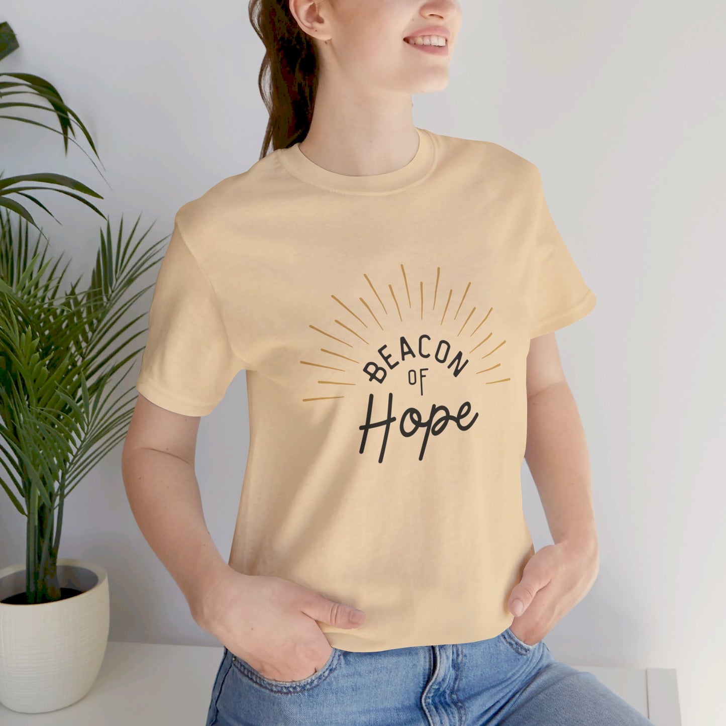 "Beacon of Hope" Unisex Jersey Short Sleeve Tee