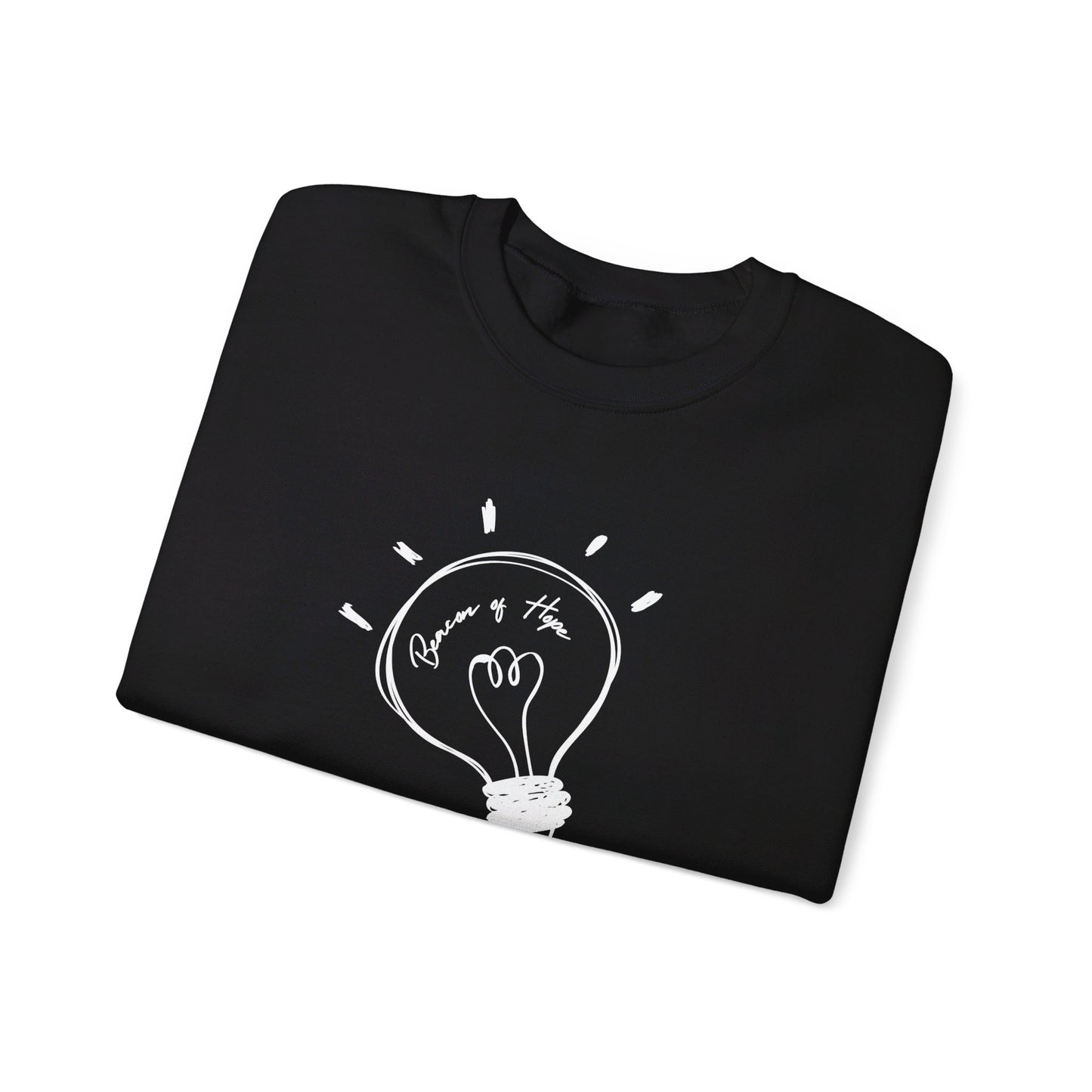 "Beacon of Hope" Lightbulb Unisex Heavy Blend™ Crewneck Sweatshirt