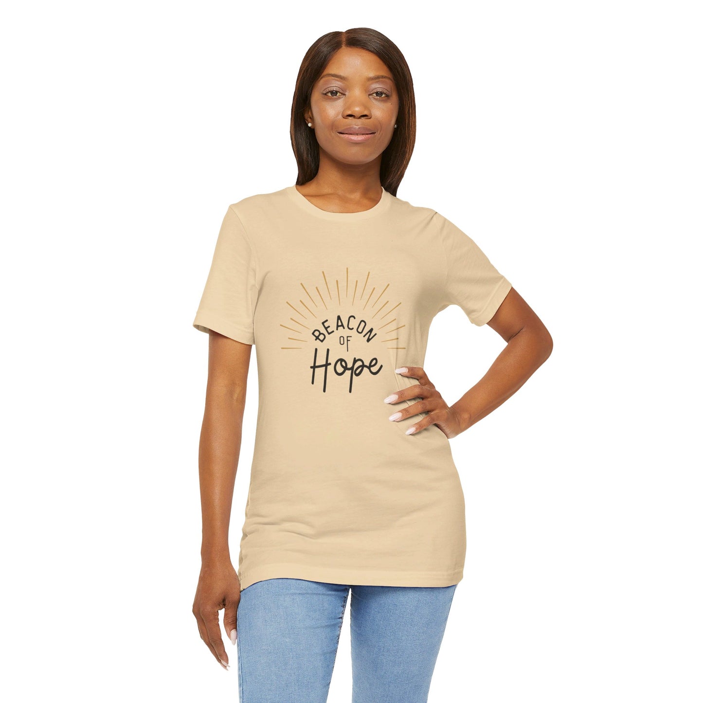 "Beacon of Hope" Unisex Jersey Short Sleeve Tee