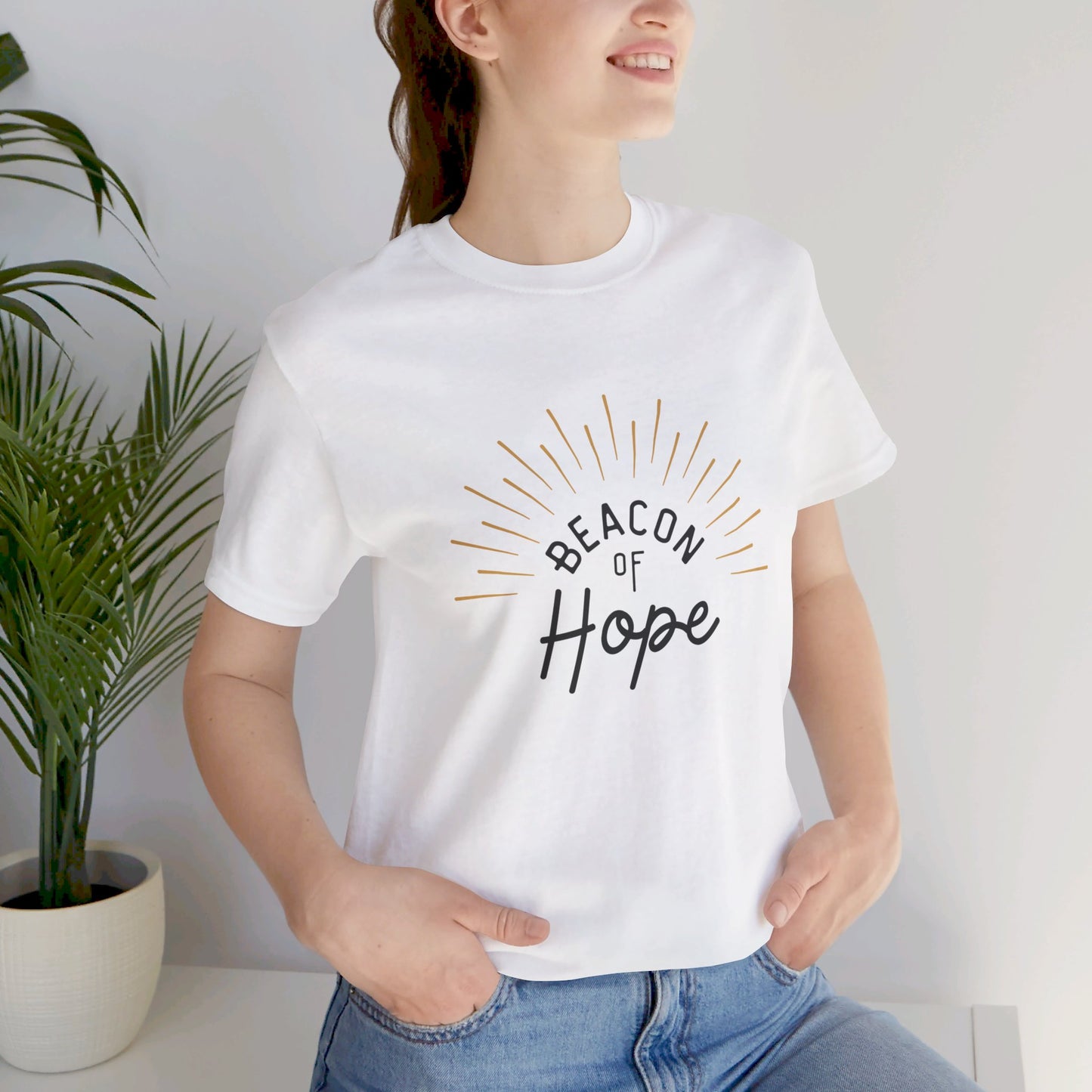 "Beacon of Hope" Unisex Jersey Short Sleeve Tee