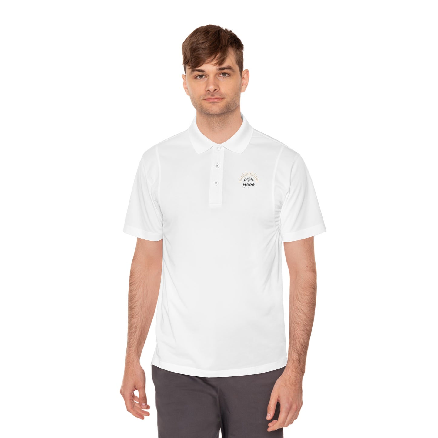 "Beacon of Hope" Men's Sport Polo Shirt